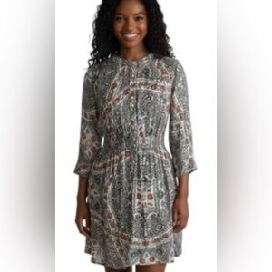 Ecote Paisley Bohemian Flowy Dress, Size Small